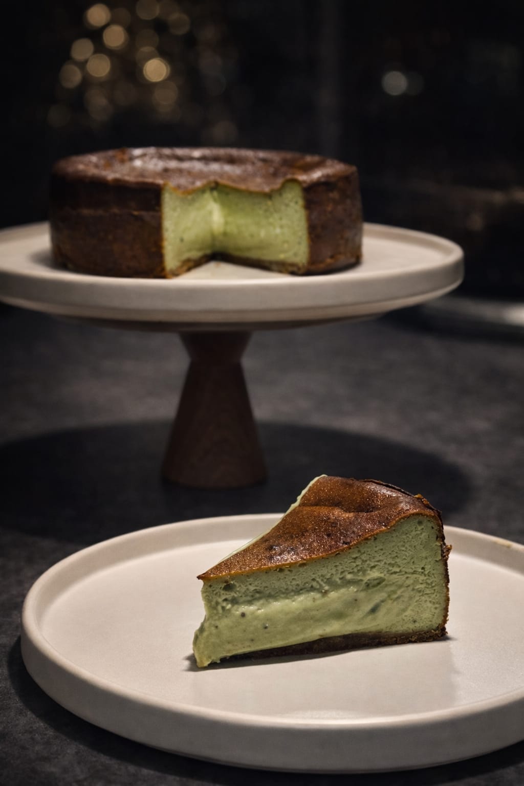PISTACHO mediana 3 Tarta vasca pistacho MEDIANA - Imagen 1