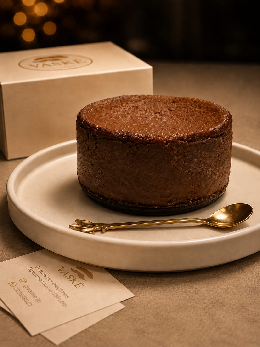 WhatsApp Image 2026-05-16 at 11.55.27 (1) Tarta vasca de chocolate INDIVIDUAL ( 350GR) - Imagen 1