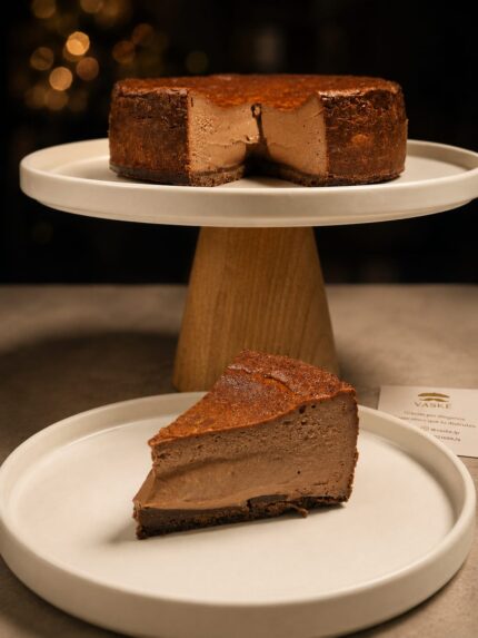 Tarta vasca de chocolate GRANDE